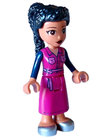 LEGO® Minifigurák frnd610 - Friends Hale - Magenta Jacket and Skirt, Silver Shoes