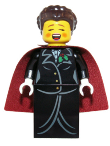 LEGO® Minifigurák hol063 - Karácsonyi Énekes- Nő