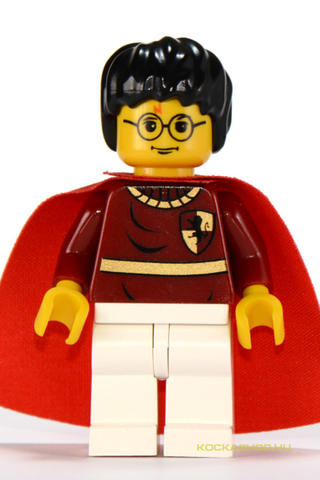 LEGO® Minifigurák HP019 - Harry Potter minifigura piros kviddics felsőben