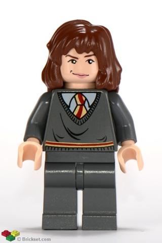 LEGO® Minifigurák hp065 - Hermione Granger Alvó Fejjel Sötétszürke Ruhában