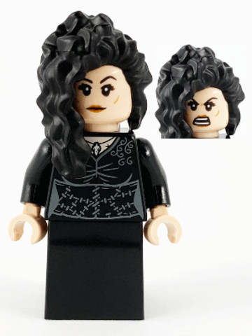 LEGO® Minifigurák hp218 - Bellatrix Lestrange - Fekete ruha, hosszú fekete haj