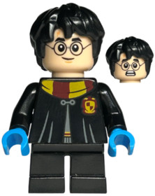 Harry Potter - Black Torso Gryffindor Robe, Black Short Legs