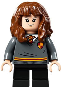 Hermione Granger - Griffendéles pulóver címerrel, Fekete nadrág