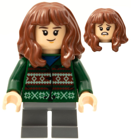 LEGO® Minifigurák hp279 - Hermione Granger - Sötétzöld pulóver