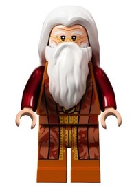 Albus Dumbledore - Fehér haj és szakáll, Narancssárga felső és nadrág