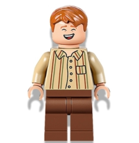 LEGO® Minifigurák hp343 - George Weasley, Barna csíkos ing