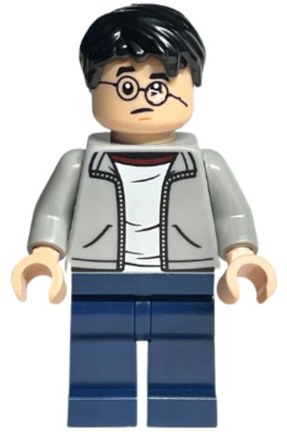 LEGO® Minifigurák hp384 - Harry Potter - Light Bluish Gray Jacket, Broken Glasses