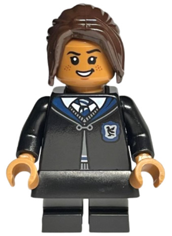LEGO® Minifigurák hp391 - Ravenclaw Student - Black Skirt and Short Legs with Dark Bluish Gray Stripes