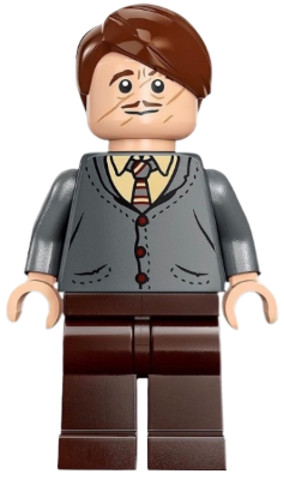 LEGO® Minifigurák hp420 - Professor Remus Lupin - Dark Bluish Gray Cardigan, Tan Shirt