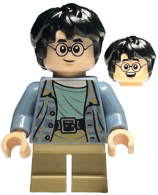 Harry Potter - Homokkék dzseki, Sötétbarna nadrág, törött szemüveg