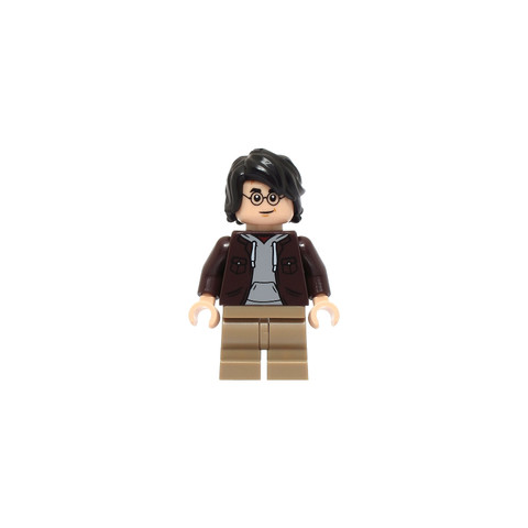 LEGO® Minifigurák hp467 - Harry Potter - Sötétbarna nyitott kabát, Sötétbarna nadrág
