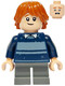 LEGO® Minifigurák hp477 - Ron Weasley - Sötétkék szakadt pulóver, Kékesszürkés nadrág