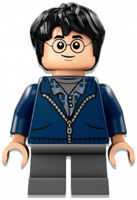 Harry Potter sötétkék pulóverben
