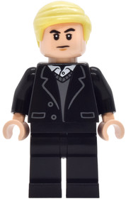 Draco Malfoy - Black Suit, Dark Bluish Gray Sweater