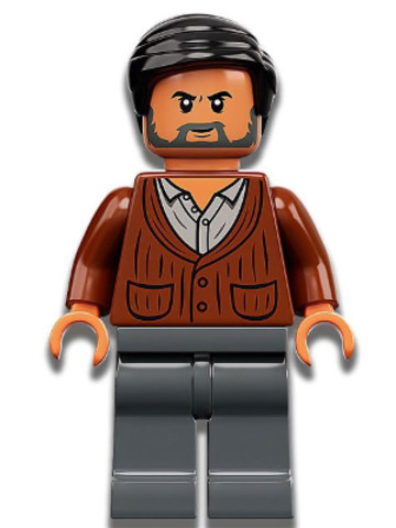 LEGO® Minifigurák jw083 - Dr. Wu - vöröses barna kardigánban