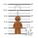 LEGO® Kulcstartó LGL-KE182H - Világítós Mézeskalács-figura kulcstartó