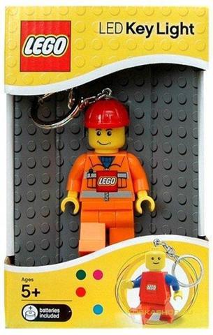 LEGO® Kulcstartó LGL-KE2b - City világítós kulcstartó , munkás piros sisakban
