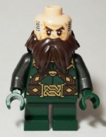 LEGO® Minifigurák lor095 - Dwalin, a Törp - Köpeny nélkül