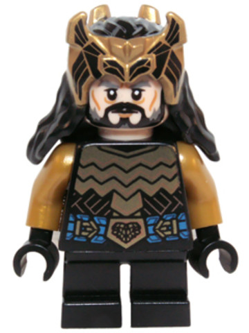 LEGO® Minifigurák lor106 - Tölgypajzsos Thorin - Arany páncél és korona