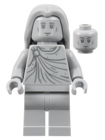 LEGO® Minifigurák lor116 - Tünde Szobor - Egyenes haj, Lábak