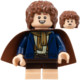 LEGO® Minifigurák lor123 - Tuk Peregrin (Pippin) - Vörösbarna palást, Világosbarna lábak