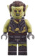 LEGO® Minifigurák lor137 - Ork - Olívazöld fej, Gyöngyház-sötétszürke páncél sötétbarna szőr felett, Sötétbarna haj