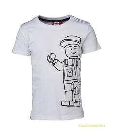 LEGO® Wear - LEGO ruházat LW18163-100-134 - Tony 311 LEGO Classic póló fehér
