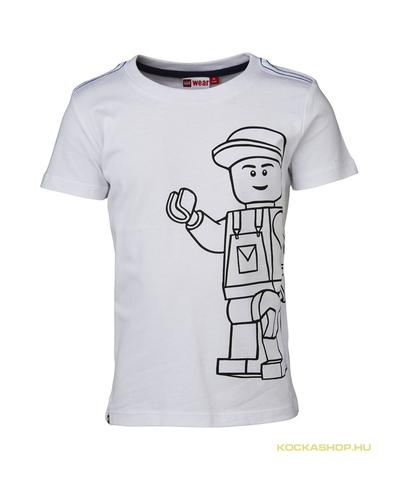 LEGO® Wear - LEGO ruházat LW18163-100-140 - Tony 311 LEGO Classic póló fehér