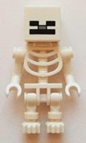 LEGO® Minifigurák min011 - Kockafejű Csontváz (Minecraft)