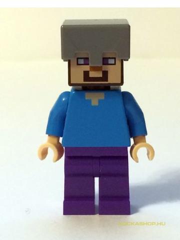 LEGO® Minifigurák min016 - Steve Sisakban (Minecraft)