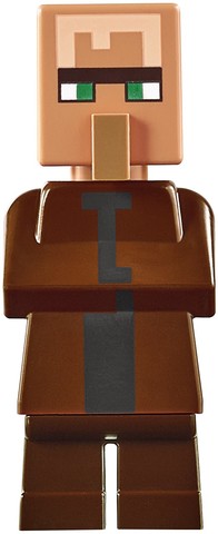LEGO® Minifigurák min028 - Falusi Ember - Vörösesbarna Felsőben