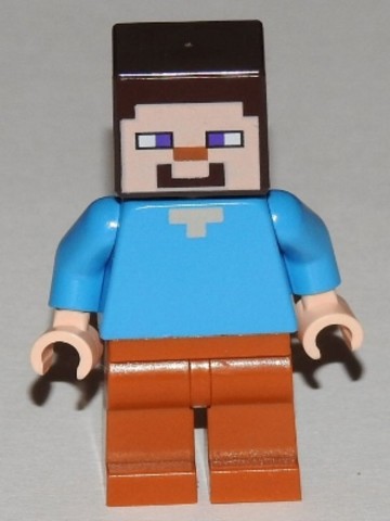 LEGO® Minifigurák min056 - Steve - Sötétnarancs Lábakkal