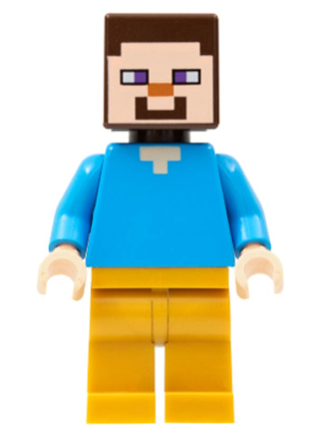 LEGO® Minifigurák min074 - Steve - Pearl Gold Legs