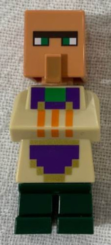 LEGO® Minifigurák min076 - Villager (Cleric) - Tan Top with Purple Apron