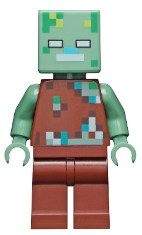 LEGO® Minifigurák min088 - Vízbe fulladt zombi - Minecraft