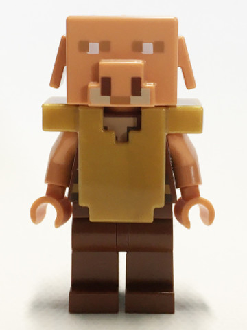 LEGO® Minifigurák min097 - Piglin - Reddish Brown Legs, Pearl Gold Armor