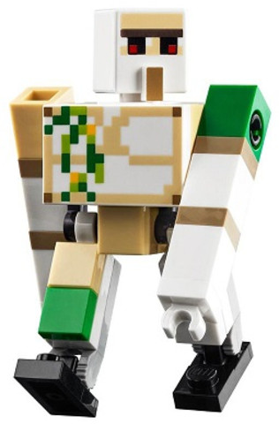 LEGO® Minifigurák min105 - Iron Golem - Brick and Pin Arm Attachments, Black Feet