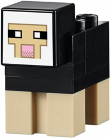 LEGO® Alkatrészek (Pick a Brick) minesheep03 - Minecraft Fekete Bárány