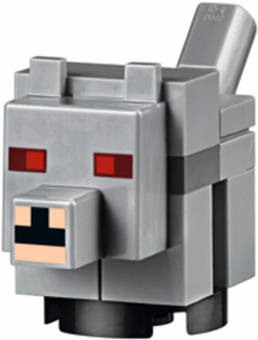 LEGO® Alkatrészek (Pick a Brick) minewolf03 - Világos Kékesszürke Minecraft Farkas Bébi