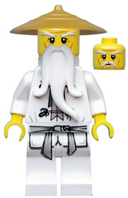 LEGO® Minifigurák njo064h - Wu Sensei minifigura - használt