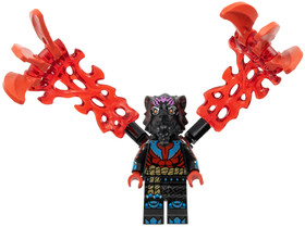 Lord Ras - Dark Pink Markings, Red Muscles, Energy Claws