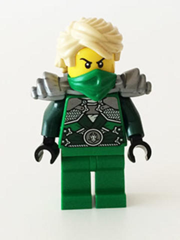 LEGO® Minifigurák njo104 - Lloyd Garmadon - Matt Ezüst Vállpáncélban