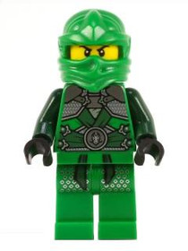 LEGO® Minifigurák njo207h - Lloyd Garmadon - Zöld Ninjago Öltözetben - használt
