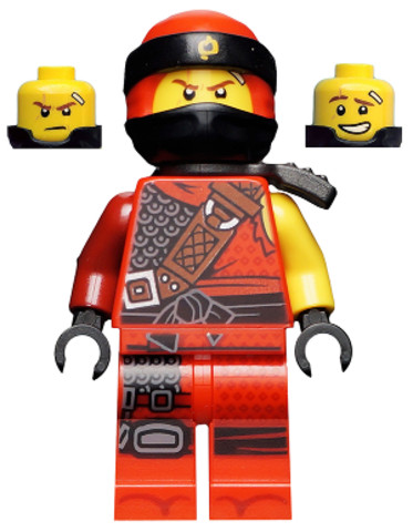 LEGO® Minifigurák njo473 - Kai - Hunted, Pearl Dark Gray Side-Scabbard
