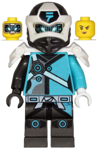LEGO® Minifigurák njo586 - Nya - Digi Nya, Shoulder Armor with Scabbard