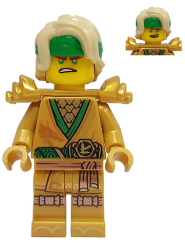 LEGO® Minifigurák njo640 - Lloyd (Golden Ninja) - Legacy, Hair