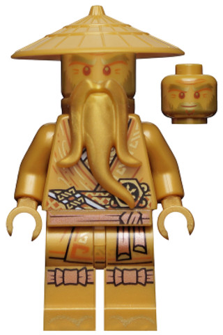 LEGO® Minifigurák njo658 - Wu Sensei - Legacy, Pearl Gold Robe