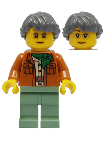 LEGO® Minifigurák njo665 - Misako - Legacy, Dark Orange Jacket