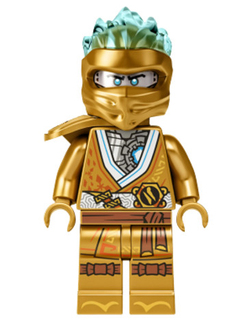LEGO® Minifigurák njo710 - Zane (Golden Ninja) - Legacy, Shoulder Armor, Energy Effect Wrap
