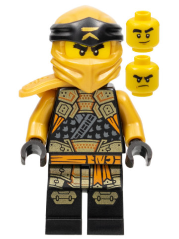 LEGO® Minifigurák njo758 - Cole (Golden Ninja) - Crystalized